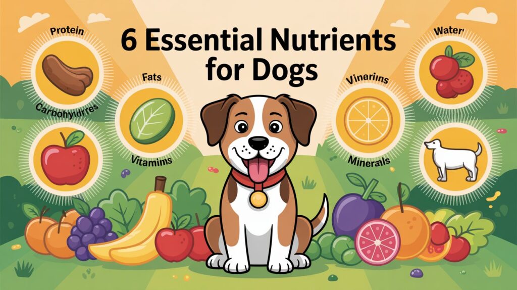 Learn the 6 Essential Nutrients for Dogs to keep your pet healthy, active, and happy. Support well-being with the right daily diet.